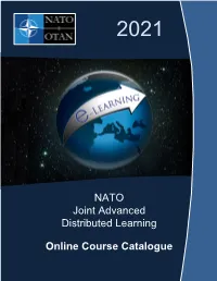 NATO Joint Advanced Distributed Learning Online Course Catalogue