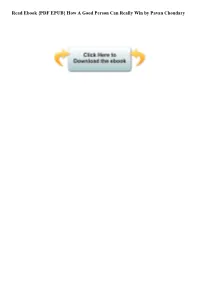 {PDF EPUB} How a Good Person Can Really Win by Pavan Choudary ISBN 13: 9789380710457