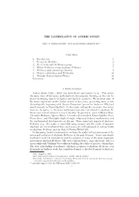 THE MATHEMATICS of ANDREI SUSLIN Contents 0. Introduction 1 1. Projective Modules 2 2. K2 of Fields and the Brauer Group 3 3. Mi
