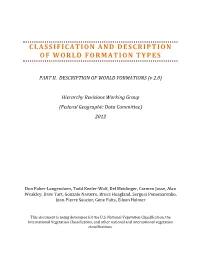 Classification and Description of World Formation Types