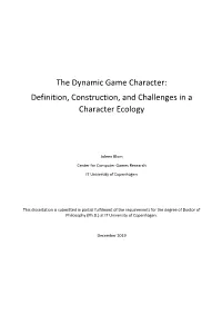 Definition, Construction, and Challenges in a Character Ecology