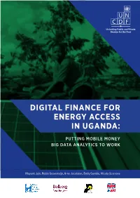 Digital Finance for Energy Access in Uganda