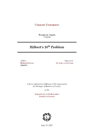 Hilbert's 10Th Problem