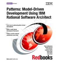 Patterns: Model-Driven Development Using IBM Rational Software Architect