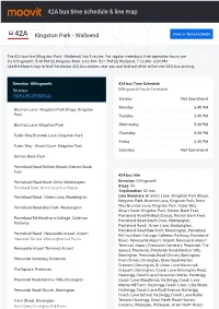 42A Bus Time Schedule & Line Route