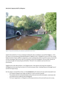 Artist Brief: Appetite & CRT in Kidsgrove Appetite & Canal & River