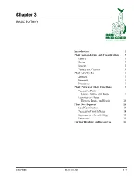 Chapter 3 — Basic Botany