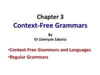 Context-Free Grammars