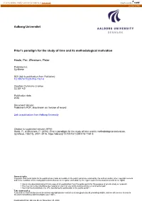 Prior's Paradigm for the Study of Time and Its Methodological Motivation
