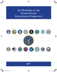 An Overview of the United States Intelligence Community
