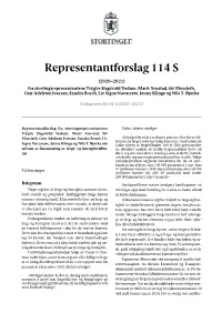 Representantforslag 114 S