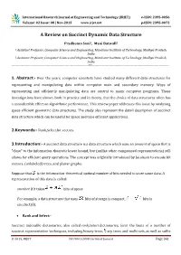 A Review on Succinct Dynamic Data Structure