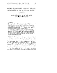 Does the Superfluid Part of a Supersolid, Superfluid, Or