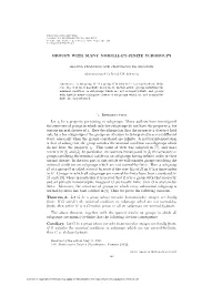 Groups with Many Normal-By-Finite Subgroups