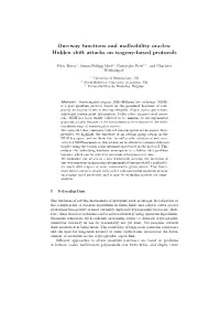 Hidden Shift Attacks on Isogeny-Based Protocols