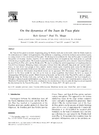 On the Dynamics of the Juan De Fuca Plate