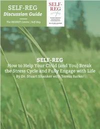 Self-Reg Book Discussion Guide