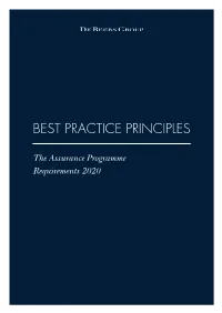 Best Practice Principles