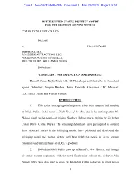 Case 1:15-Cv-00432-WPL-KBM Document 1 Filed 05/21/15 Page 1 of 24