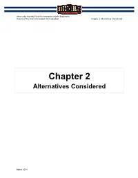 Chapter 2 Alternatives Considered