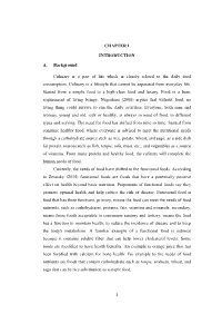 CHAPTER I INTRODUCTION A. Background Culinary Is a Part of Life