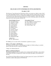 DCIU Meeting Minutes
