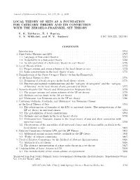 Local Theory of Sets As a Foundation for Category Theory and Its Connection with the Zermelo–Fraenkel Set Theory