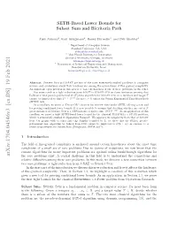 SETH-Based Lower Bounds for Subset Sum and Bicriteria Path