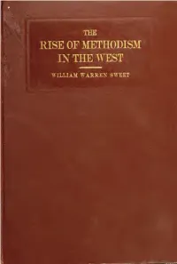 The Rise of Methodism in the West
