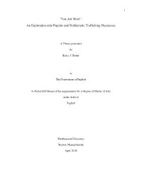 An Exploration Into Popular and Problematic Trafficking Discourses