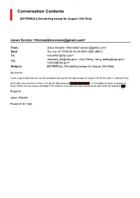 Permit Application 18-1166 Processing Correspondence