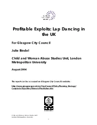 Profitable Exploits: Lap Dancing in the UK