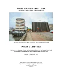 SCSL Press Clippings