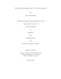 Serial Verb Constructions Revisited: a Case Study from Koro