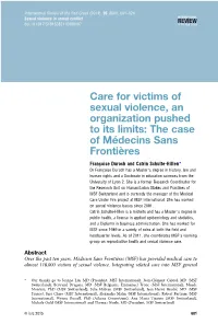 The Case of Médecins Sans Frontières