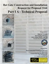 Bat Gate Construction and Installation Request for Proposal 3164 Part I a - Technical Proposal