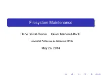 Filesystem Maintenance