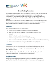 OVERVIEW of Breastfeeding Promotion