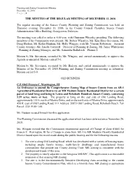 P&Z Commission Minutes