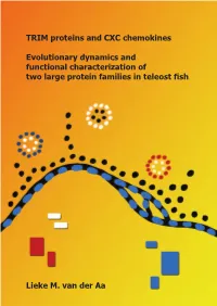 TRIM Proteins and CXC Chemokines Evolutionary Dynamics and Functional Characterization