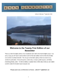 Welcome to the Twenty First Edition of Our Newsletter