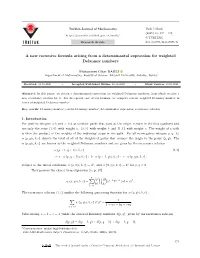A New Recursive Formula Arising from a Determinantal Expression for Weighted Delannoy Numbers