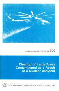 Cleanup of Large Areas Contaminated As a Result of a Nuclear Accident