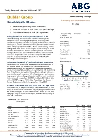 Bublar Group Reason: Initiating Coverage Company Sponsored Research Consolidating the XR Space Not Rated