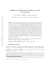 Differences of Harmonic Numbers and the $ Abc $-Conjecture