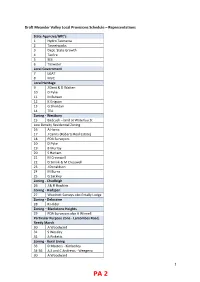 Draft Meander Valley Local Provisions Schedule – Representations