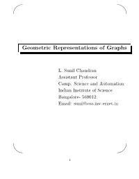 Geometric Representations of Graphs