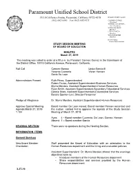 May 13, 2019 Supporting Documents
