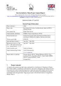 Darwin Initiative Annual Report