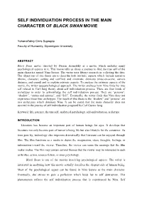 Self Individuation Process in the Main Character of Black Swan Movie